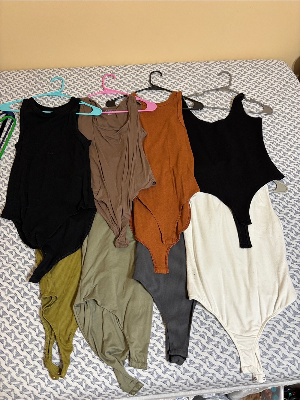 Women's Tank Bodysuits - Black, Brown, Rust, Olive, Cream, Green, and Gray